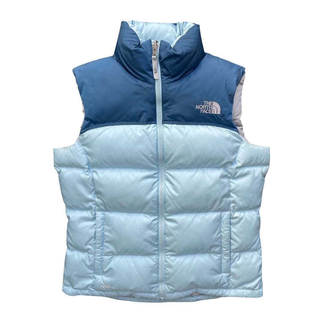 The North Face Women’s Baby Blue Two Tone Gilet Puffer Jacket