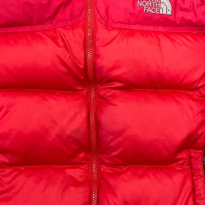 The North Face Womens Faded Red / Pink Puffer Jacket WITH STAIN