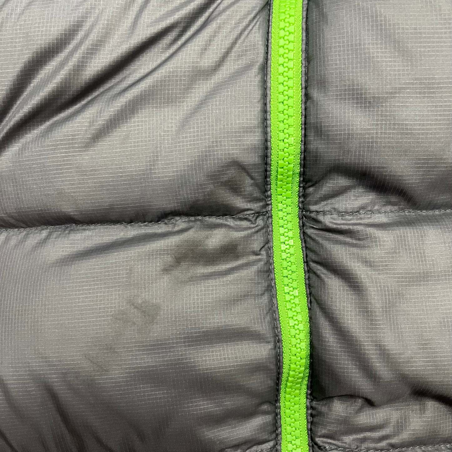 The North Face Grey N2 Puffer Jacket WITH STAIN