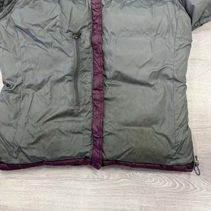 The North Face Womens Purple Puffer Jacket WITH STAIN