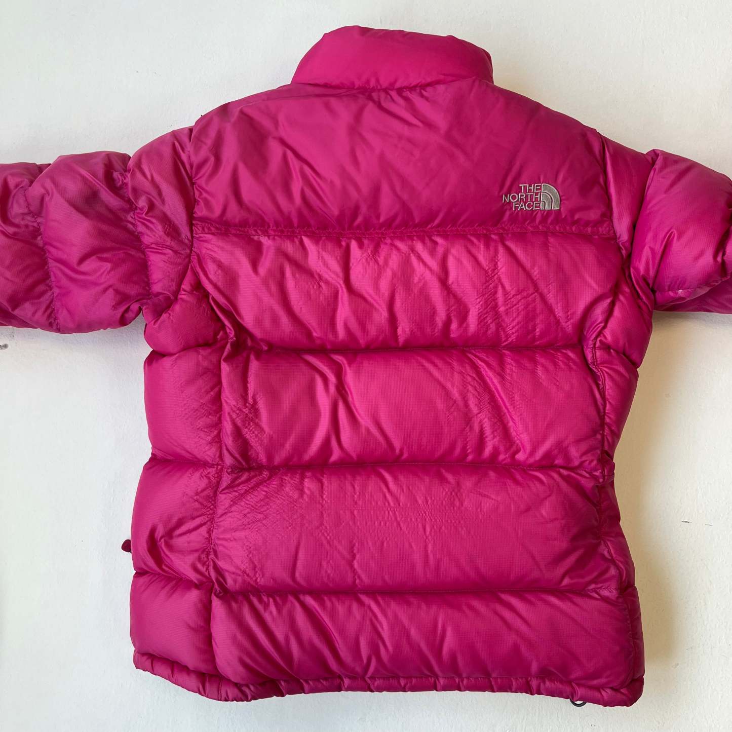 The North Face Womens Pink Puffer Jacket WITH DAMAGE