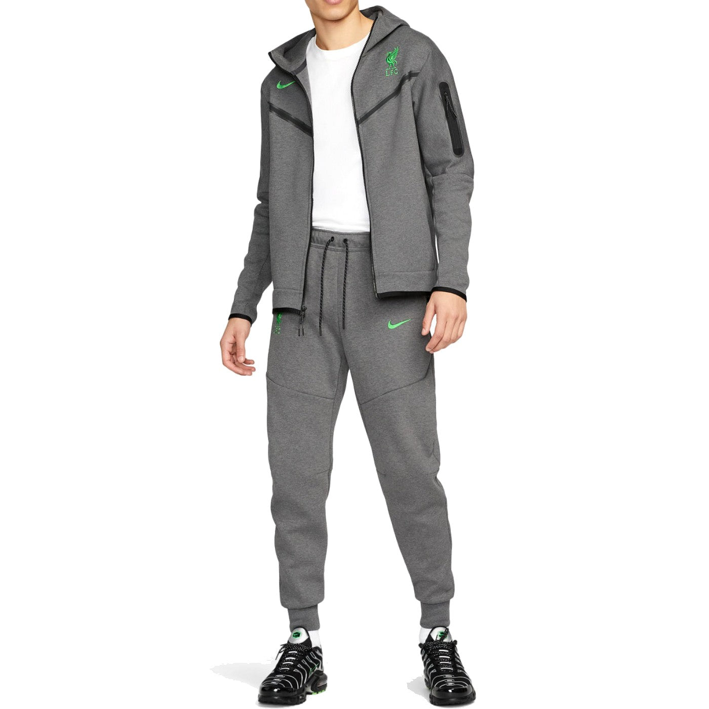 Liverpool FC grey Tech Fleece presentation tracksuit 2023/24 - Nike