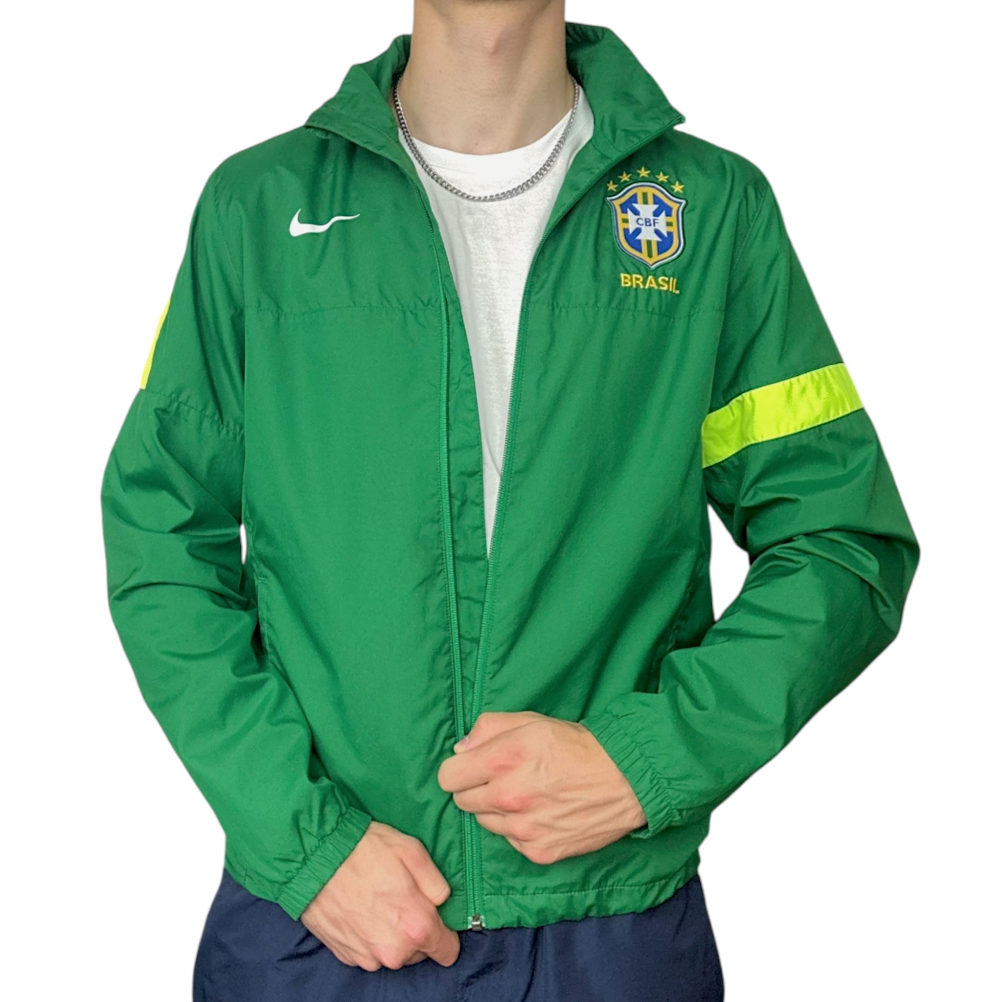  Brasil Rare Vintage 2013 Trackjacke Grün