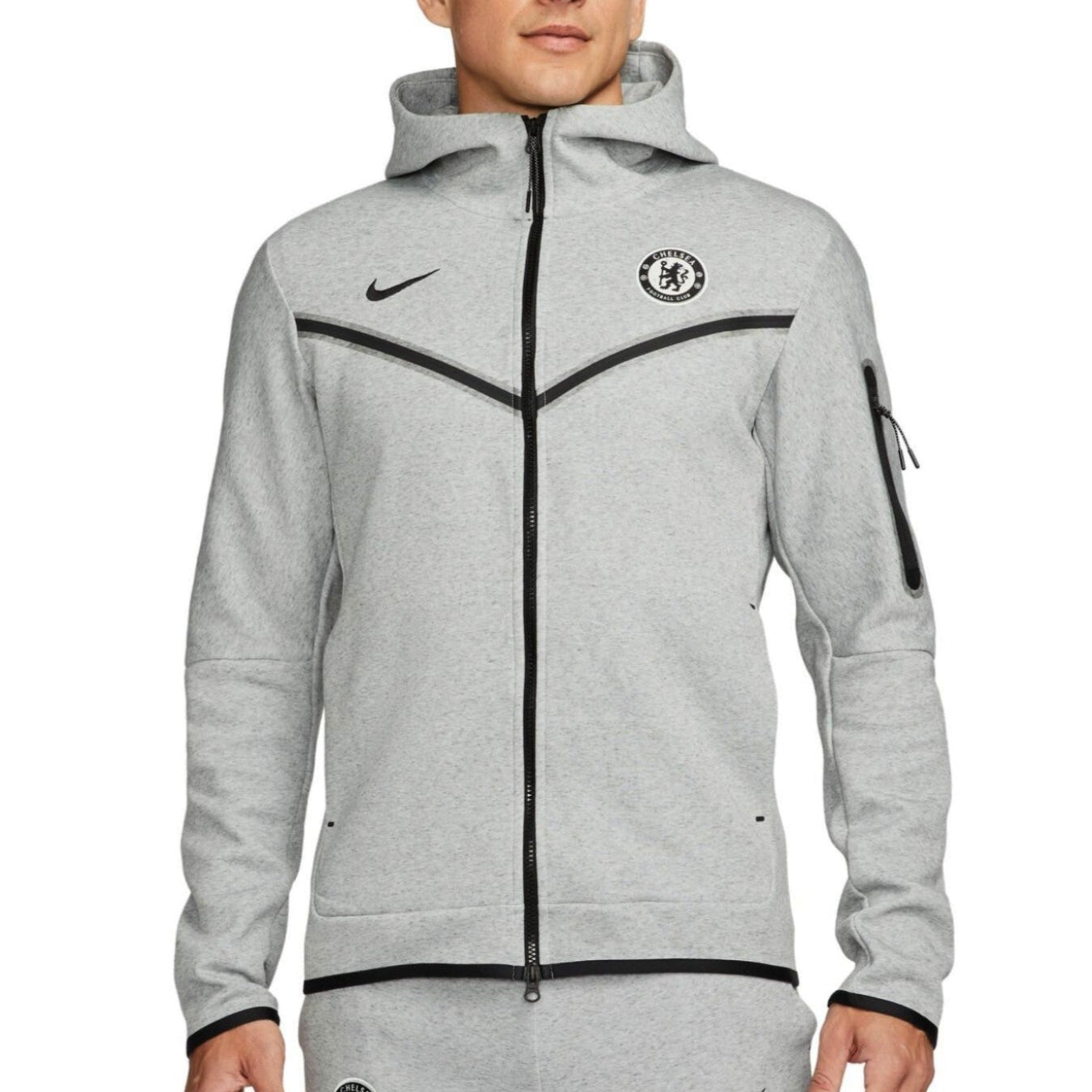 Chelsea FC grey Tech Fleece presentation tracksuit 2023/24 - Nike
