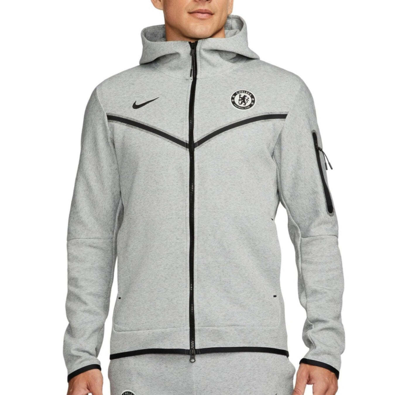 Chelsea FC grey Tech Fleece presentation tracksuit 2023/24 - Nike