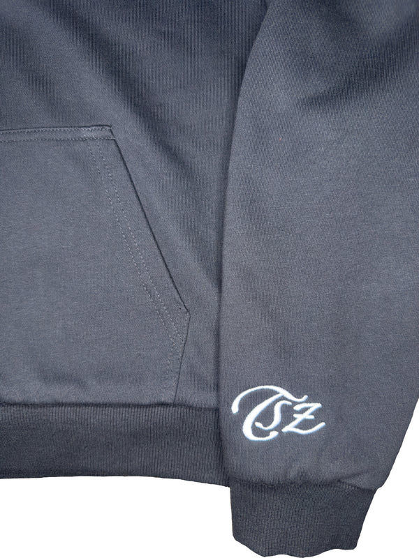 Reversible Plaid Hoodie - Grey