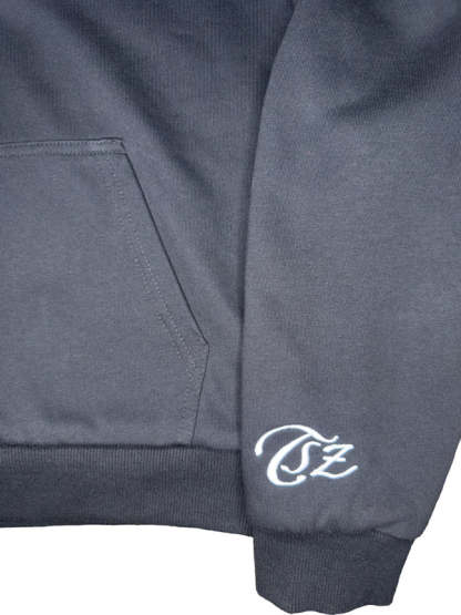 Reversible Plaid Hoodie - Grey