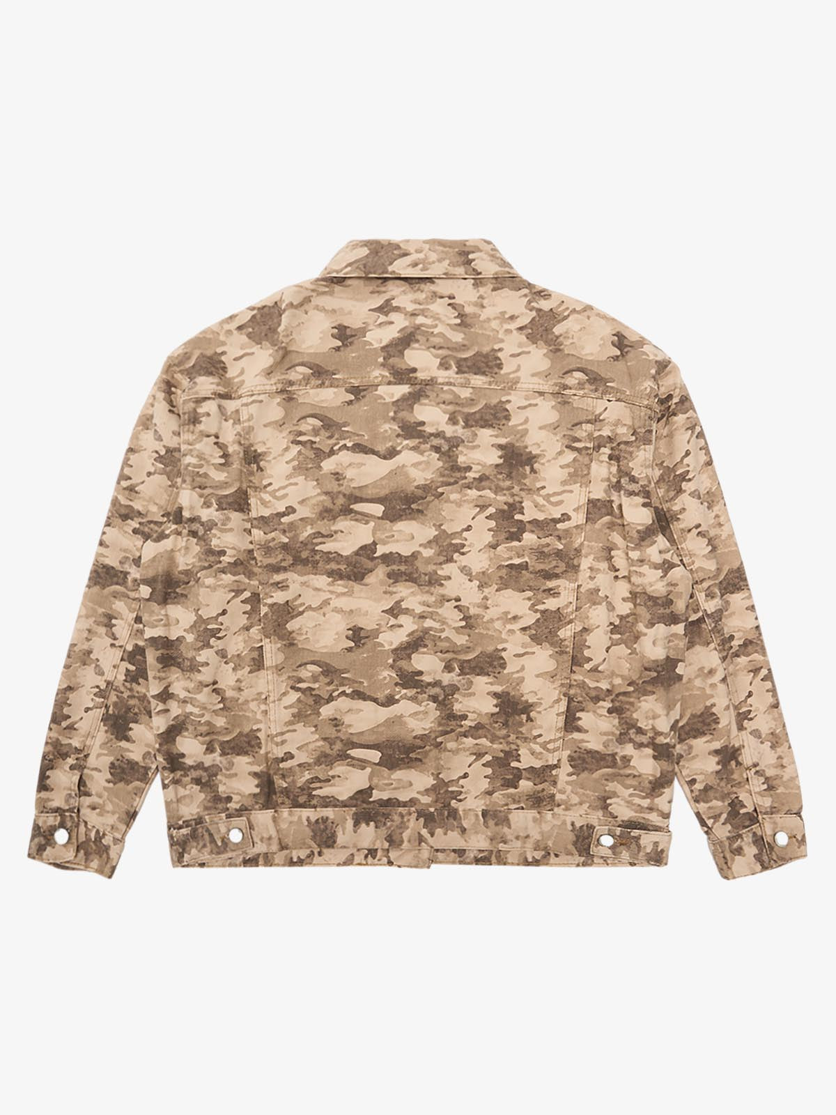 Camouflage Multi-Pocket Work Denim Jacket