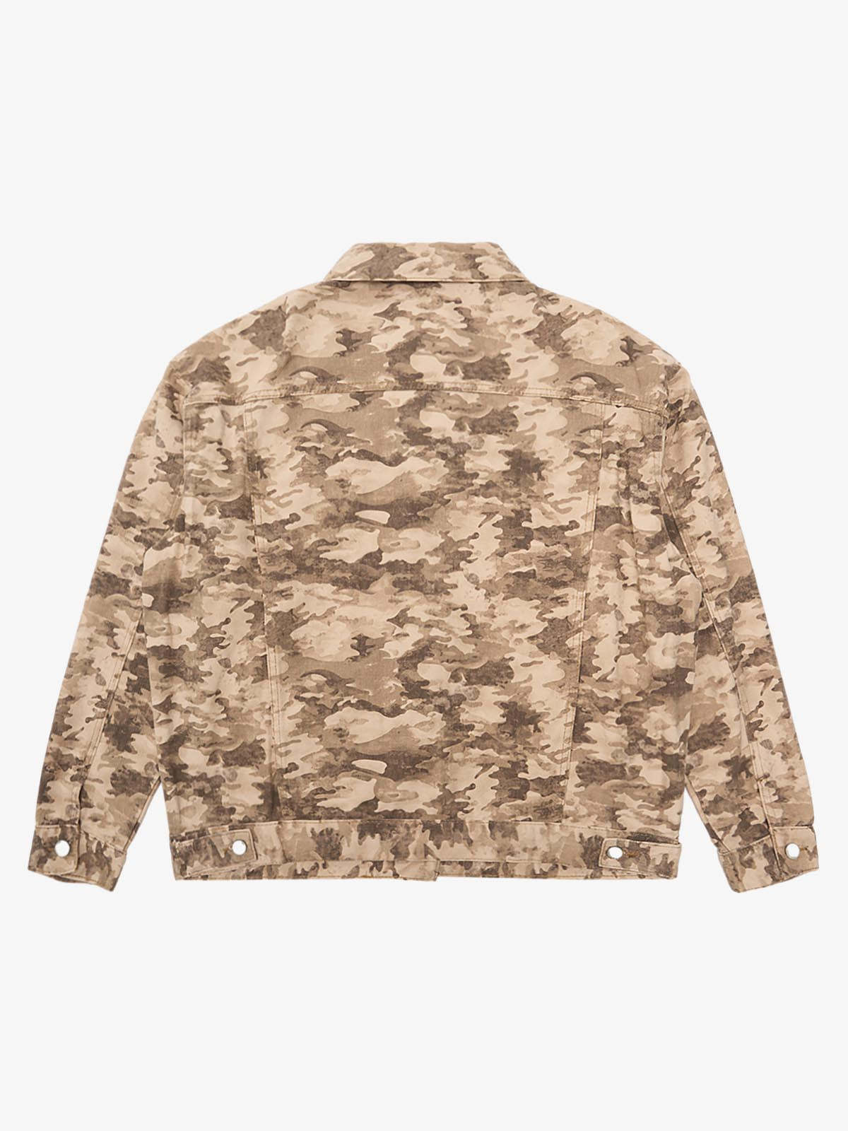 Camouflage Multi-Pocket Work Denim Jacket
