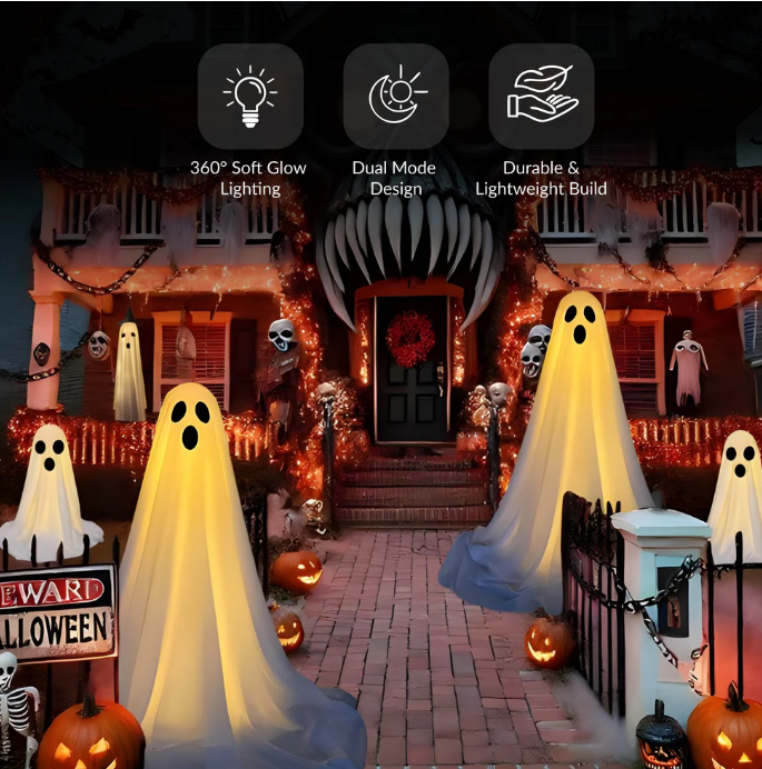 👻Spooky Early Bird Deals 50%OFF Fantasma Luminoso de Halloween - 50 × 40 cm