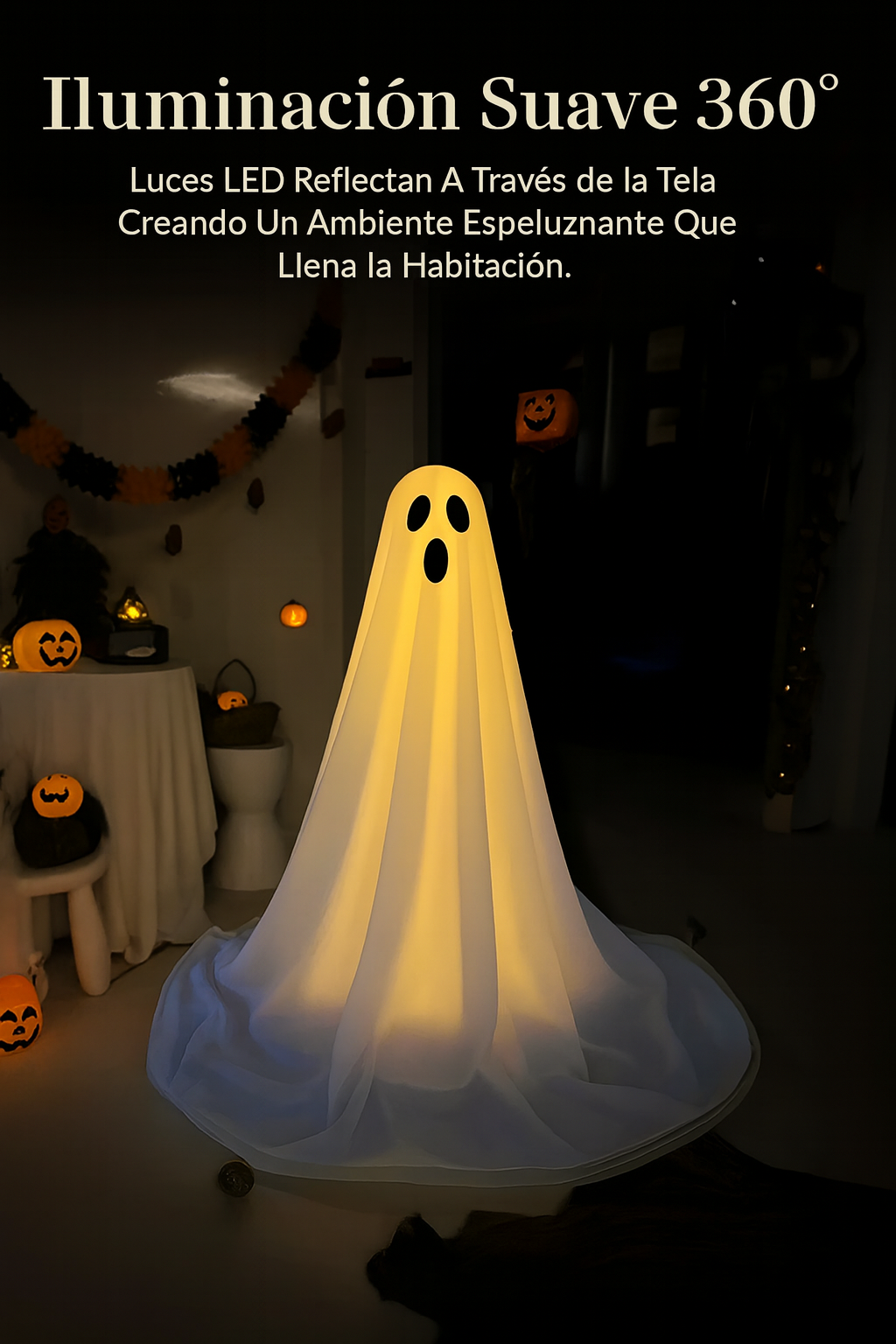 👻Spooky Early Bird Deals 50%OFF Fantasma Luminoso de Halloween - 50 × 40 cm