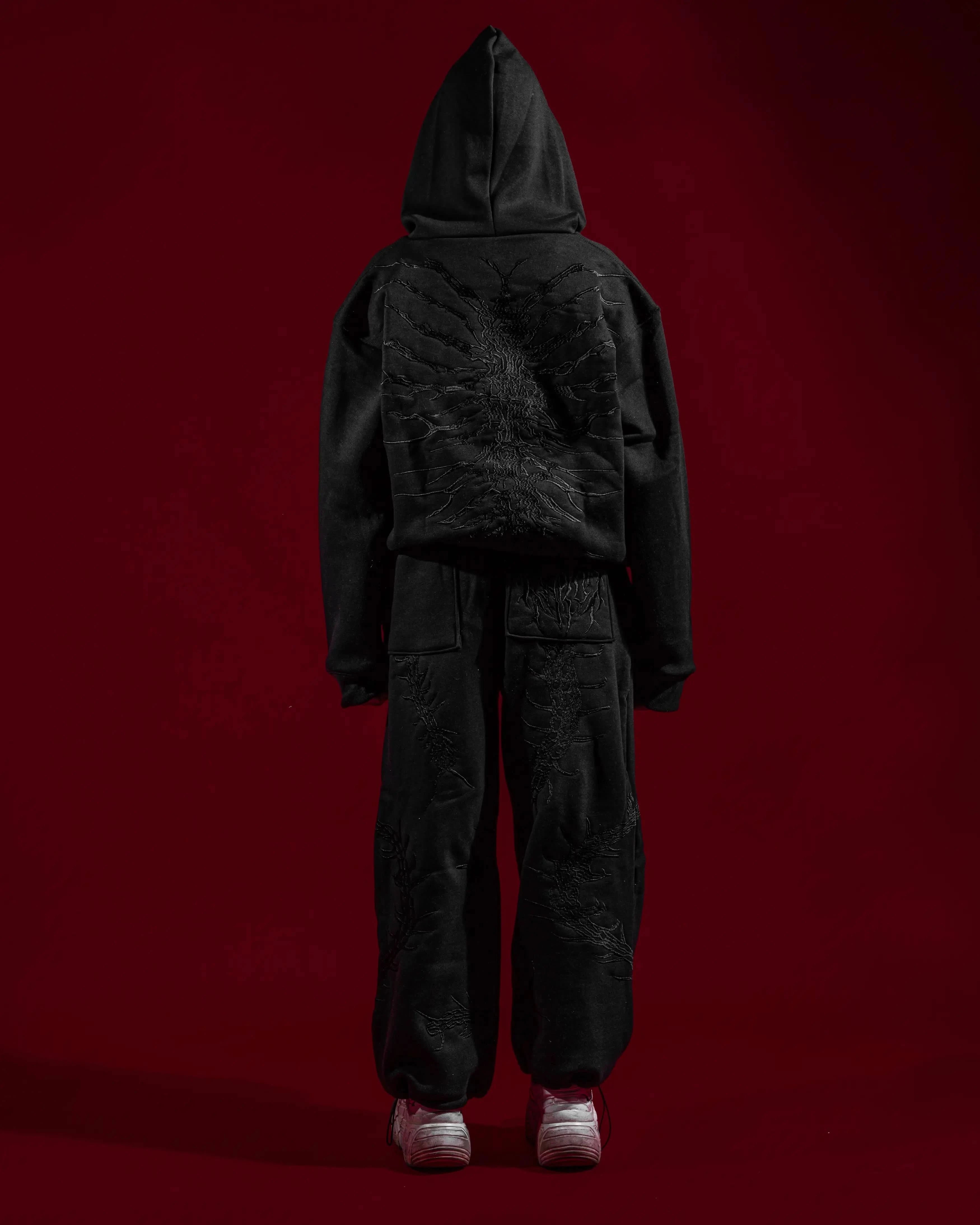 GHOUL ZIP+SWEATS (BLACK)