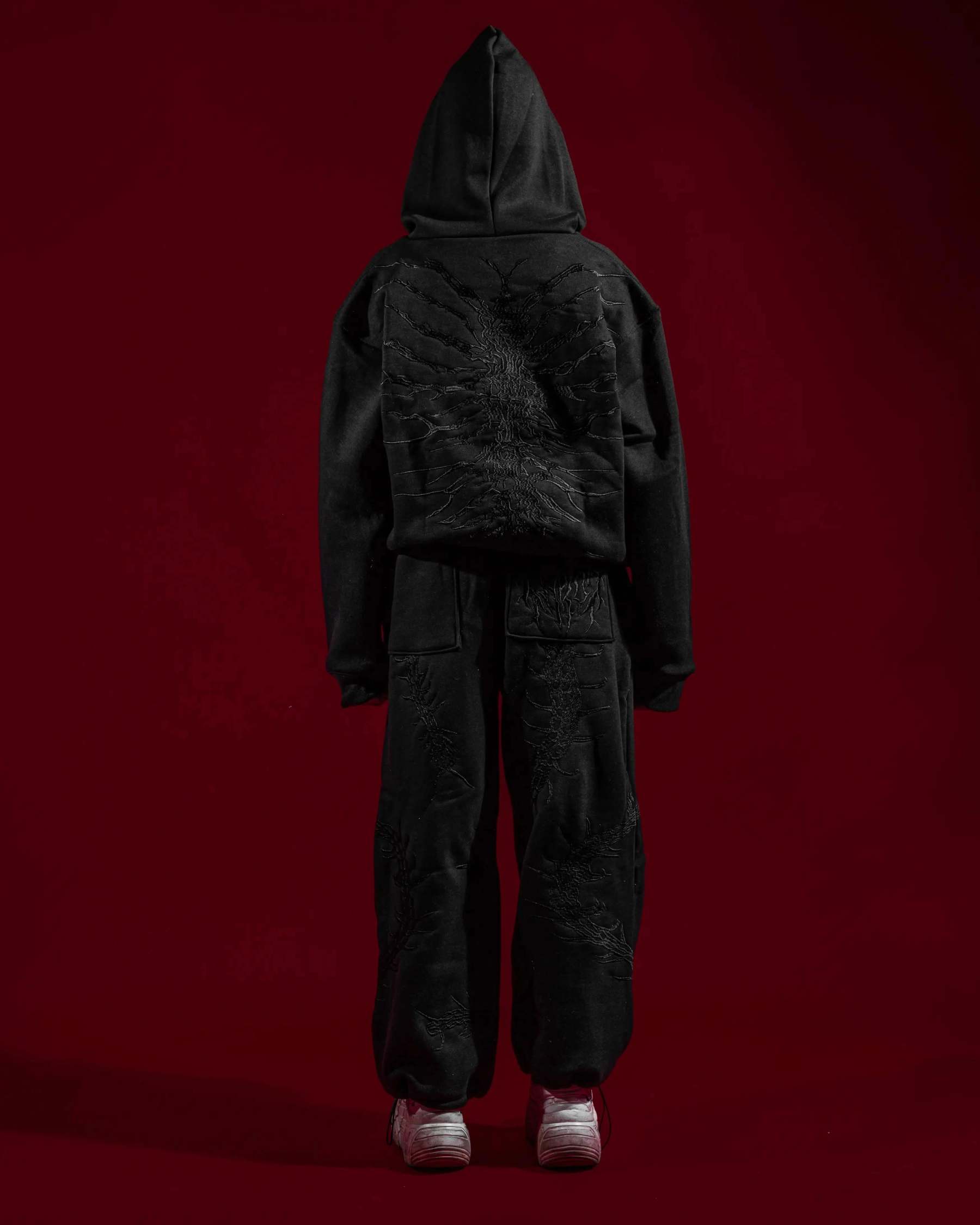 GHOUL ZIP+SWEATS (BLACK)