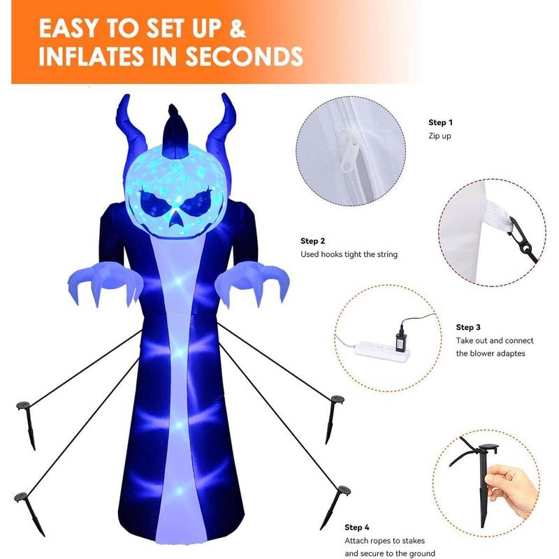 Spooky Early Bird Deals 12FT Giant Inflatable Grim Reaper