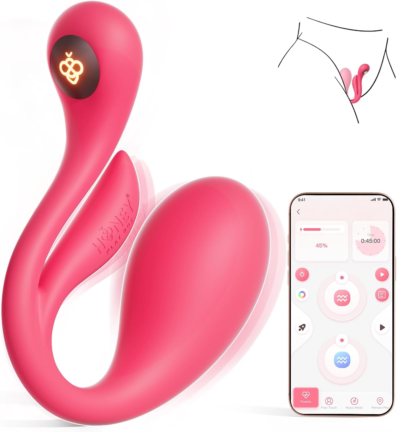 😈💦 Vibrosa Mini Wearable Vibrator 🔥 APP Control Couples Toy 💋 9 Vibration Modes