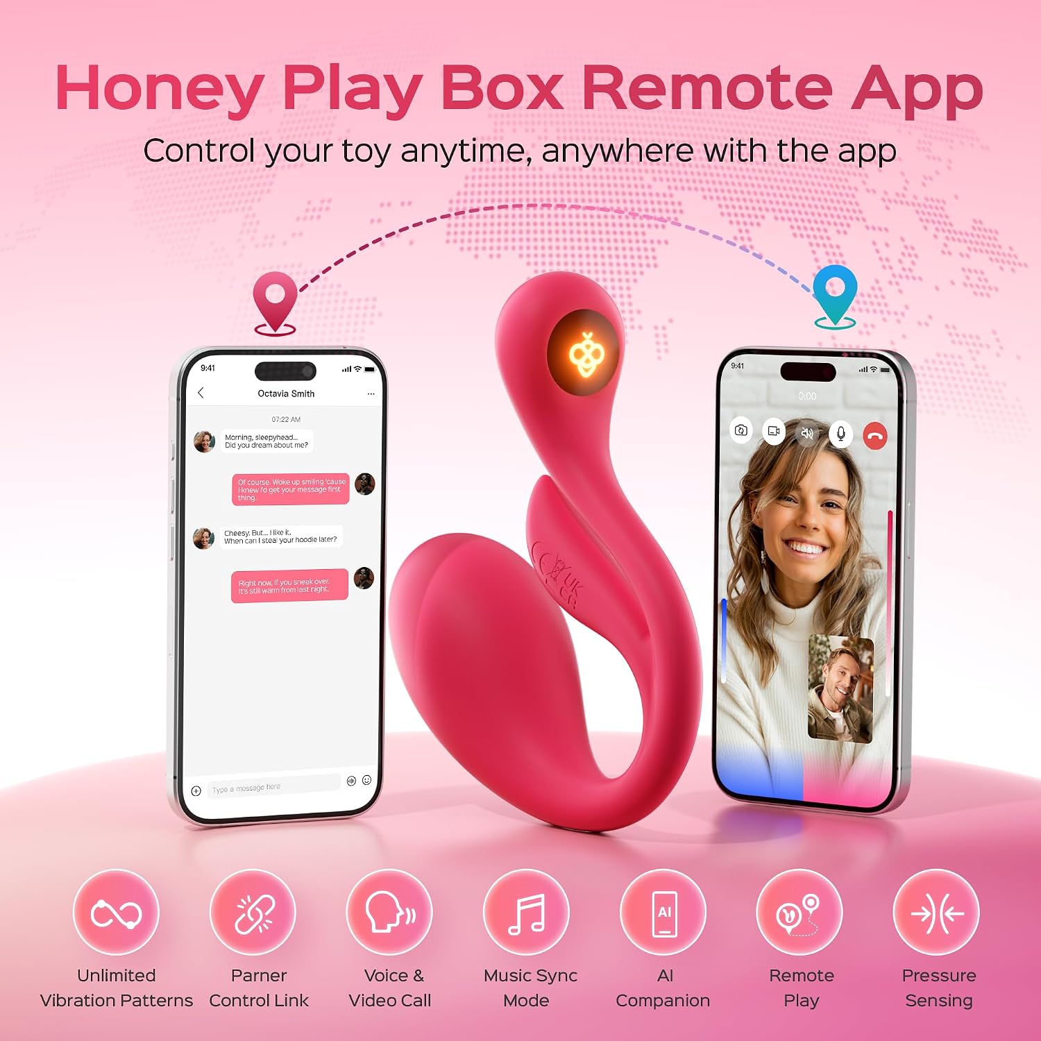 😈💦 Vibrosa Mini Wearable Vibrator 🔥 APP Control Couples Toy 💋 9 Vibration Modes