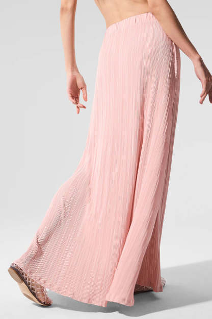 MICRO PLISSE GAME ON LONG SKIRT