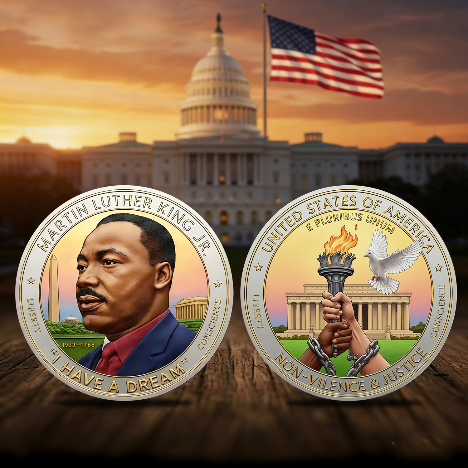 🎉Last Day 49% OFF -“I Have a Dream” Commemorative Coin