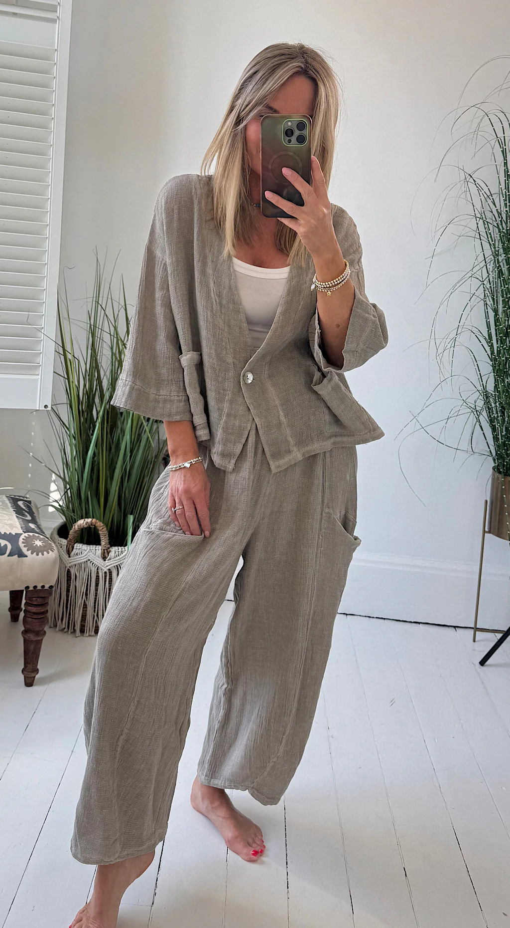 Last day 50%OFF🔥2025 New Arrivals Women's Summer Daily Casual Breathable Linen Suit(Buy 2 Free Shipping)