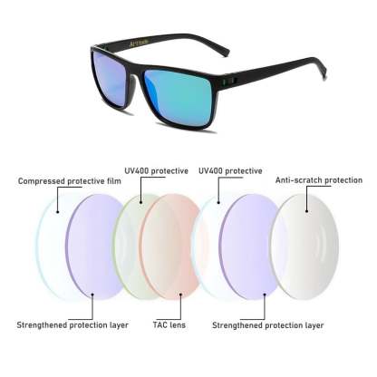 UV Polarized Sunglasses, Lightweight Sunglasses with UV Protection for Golf