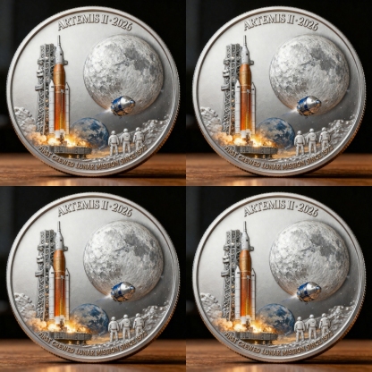🚀Flash Sale 60% OFF 🌕 Artemis II Lunar Mission Commemorative Coin
