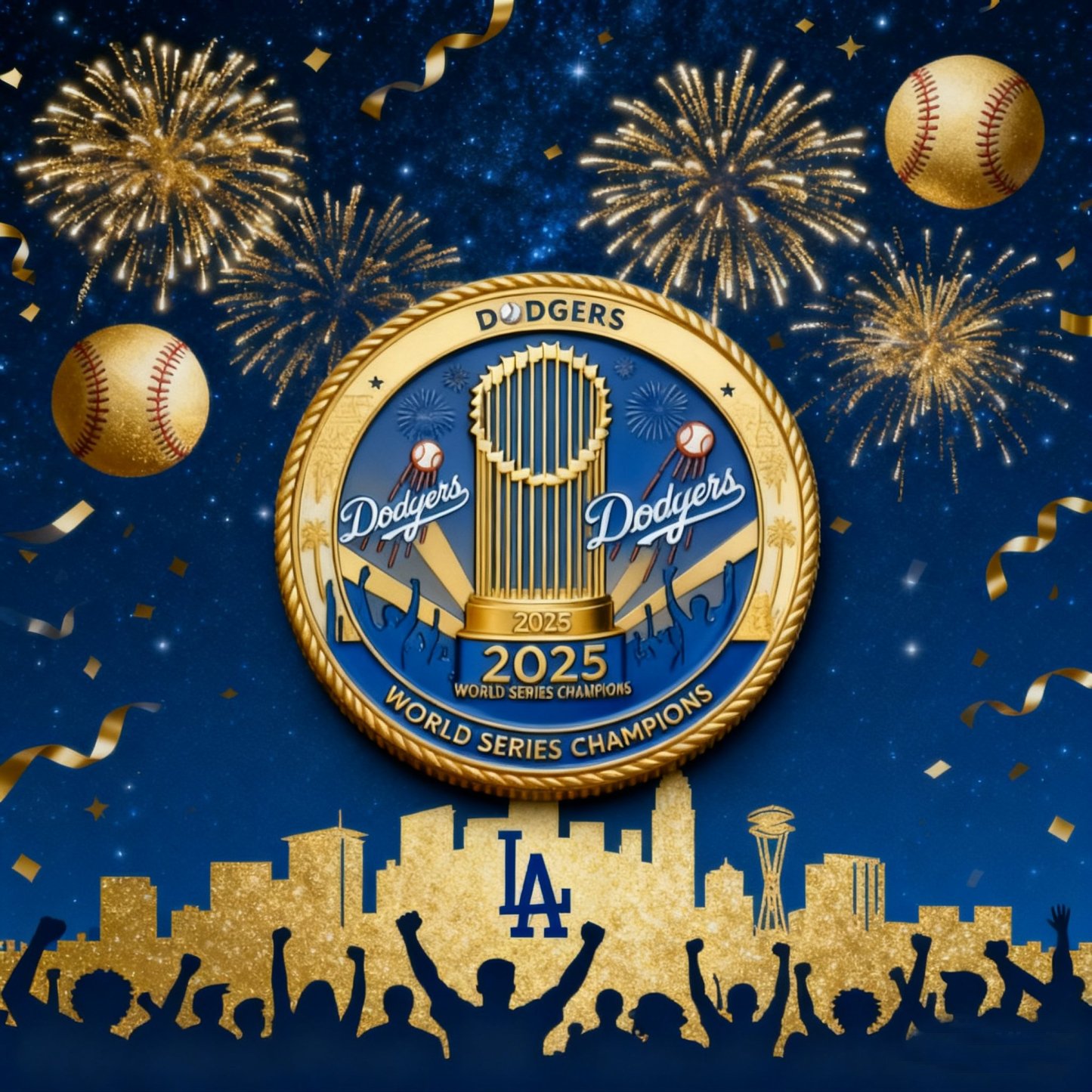 ⚾️Los Angeles Dodgers 2025 World Series Championship Commemorative Coin