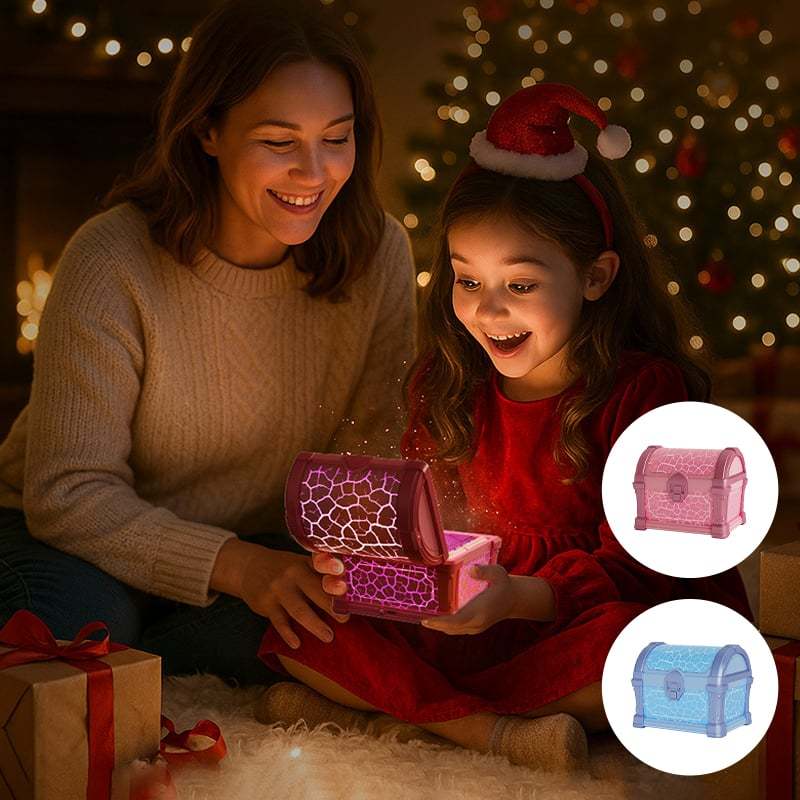 ⭐Treasure Chest Star Projector Lamp