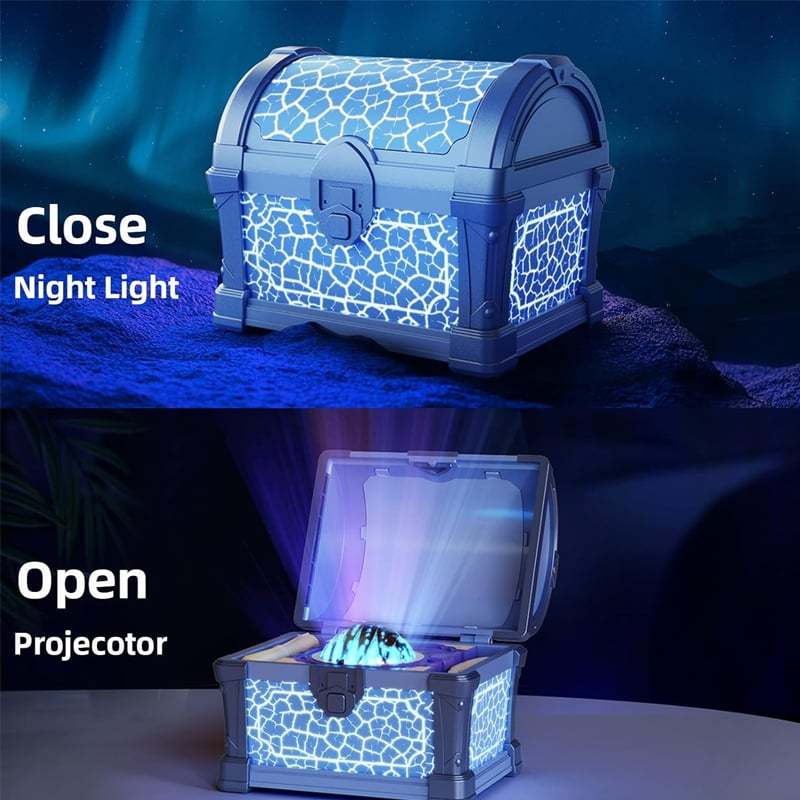 ⭐Treasure Chest Star Projector Lamp