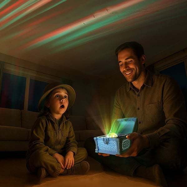 ⭐Treasure Chest Star Projector Lamp