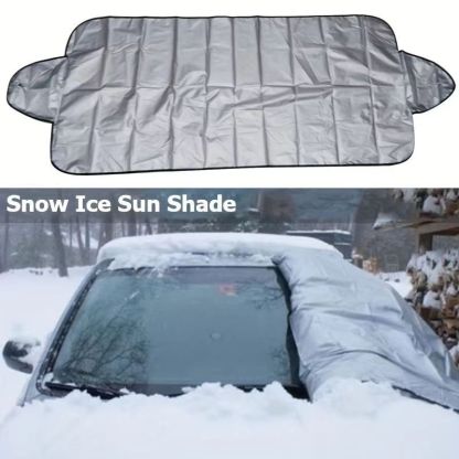 🚗Limited Time Promotion 50% OFF ✨ 4-Layer Magnetic Windshield Car Cover - Thermal Insulation & Frost Protection with Easy Installation ❄️🔗