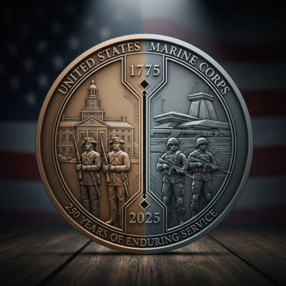 ✨ The Enduring Legacy Coin: 250 Years of Marine Corps Excellence