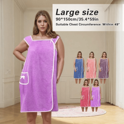 🔥HOT SALE 🎁Plus Size Women's Wearable Shower Skirt