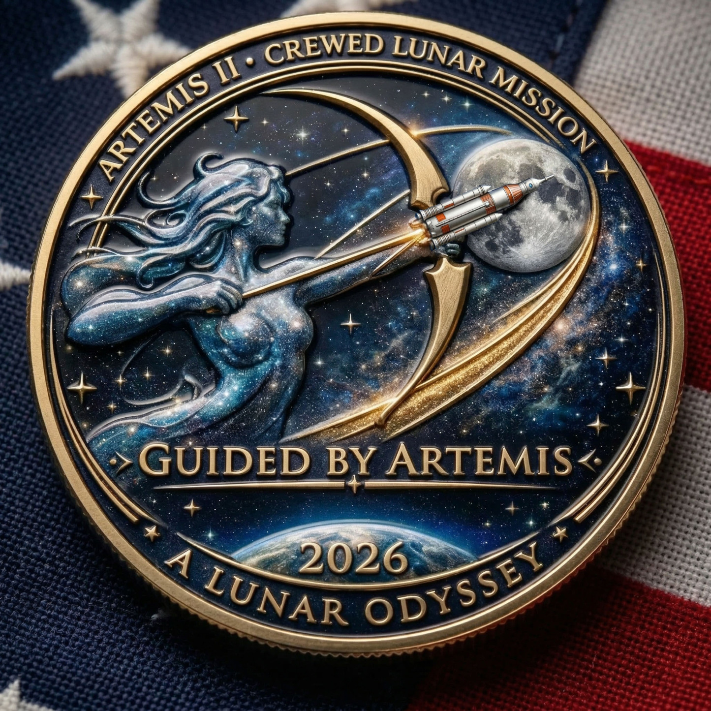 🚀Artemis II Lunar Legacy Challenge Coin🌙