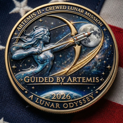 🚀Artemis II Lunar Legacy Challenge Coin🌙