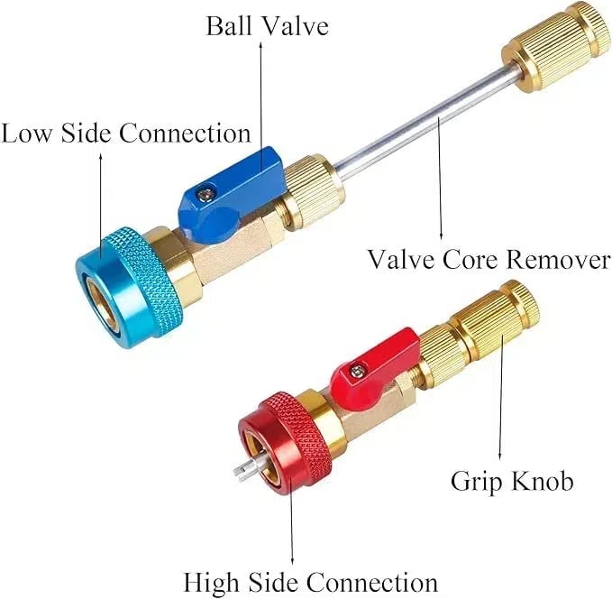 R134A Valve Core Remover and Repair Tool Kit