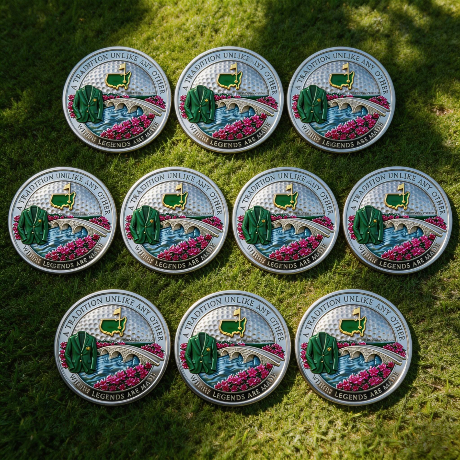 ⛳️Augusta Masters Legacy 3D Engraved Challenge Coin