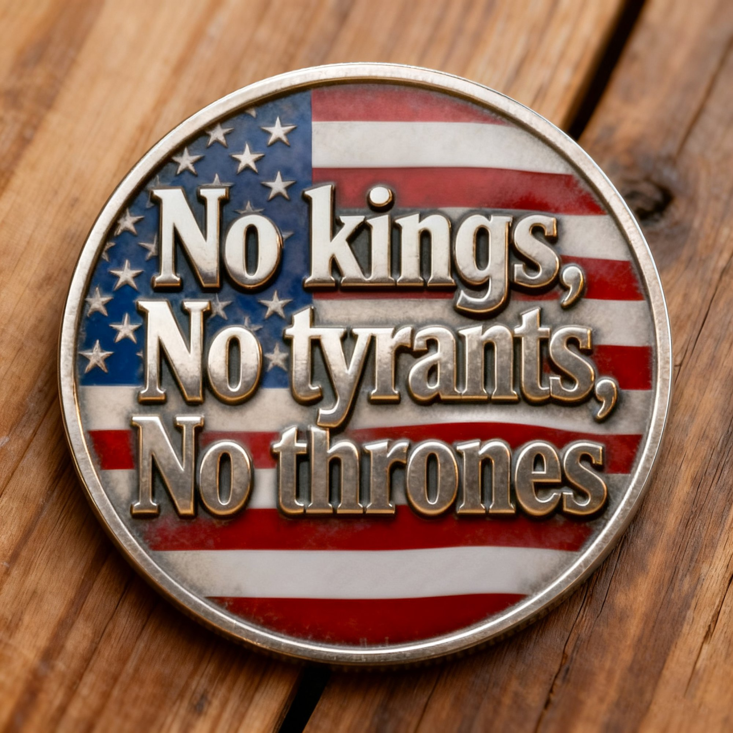 🇺🇸 No Kings. No Tyrants. No Thrones. — The Spirit of 1776, Forged in Metal