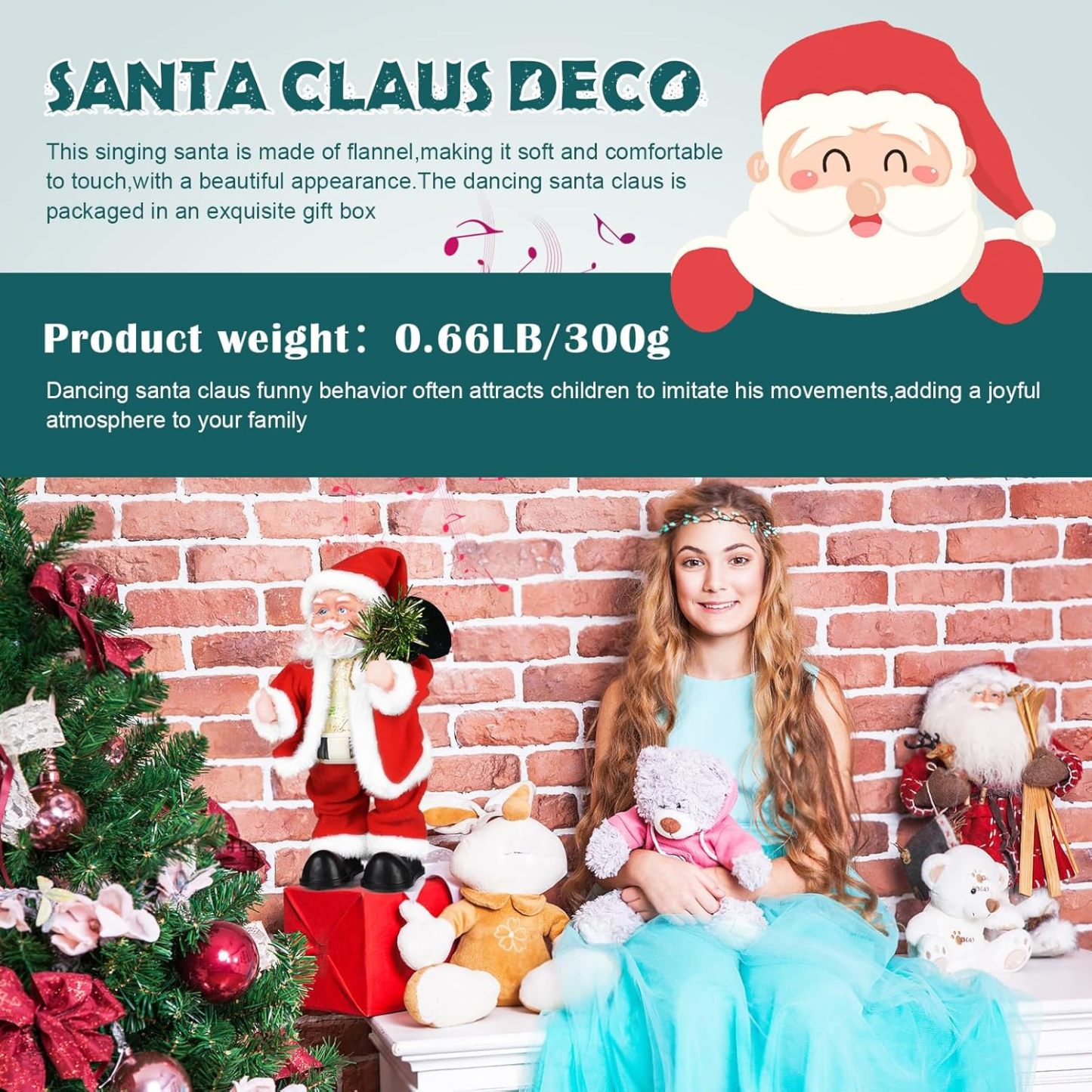 🎁The Twerking Santa Gang : Electric Santa Claus - Wiggling Hips-  Playing Guitar