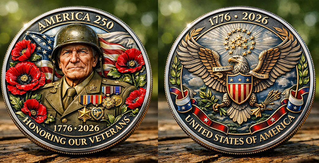 🏆Flash Sale 60% OFF - U.S 250 Commemorative Veteran Honor Coin
