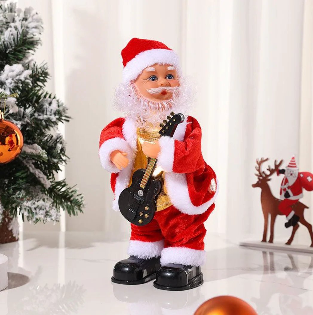 🎁The Twerking Santa Gang : Electric Santa Claus - Wiggling Hips-  Playing Guitar