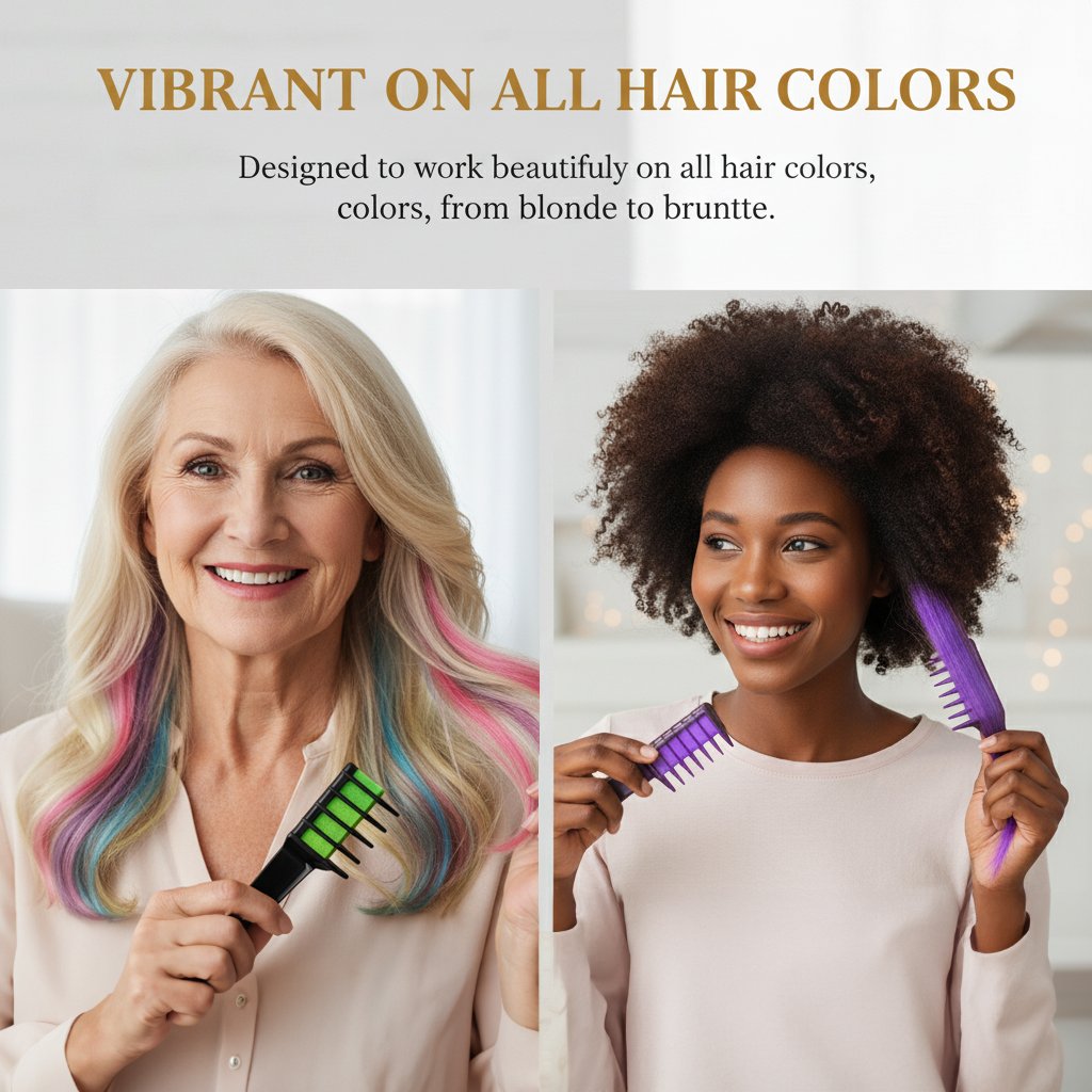 🎁Festive Fun Hair Chalk Combs