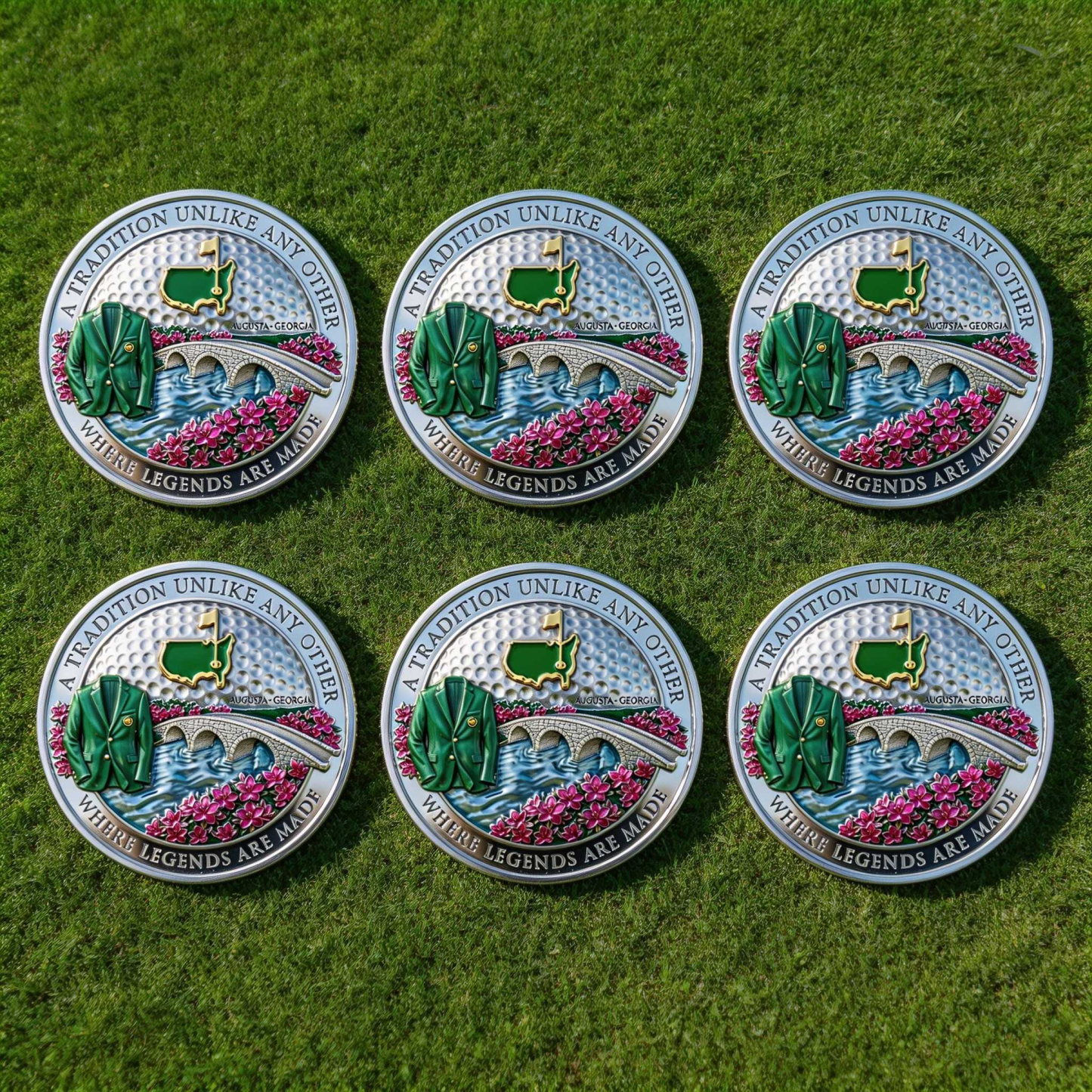 ⛳️Augusta Masters Legacy 3D Engraved Challenge Coin