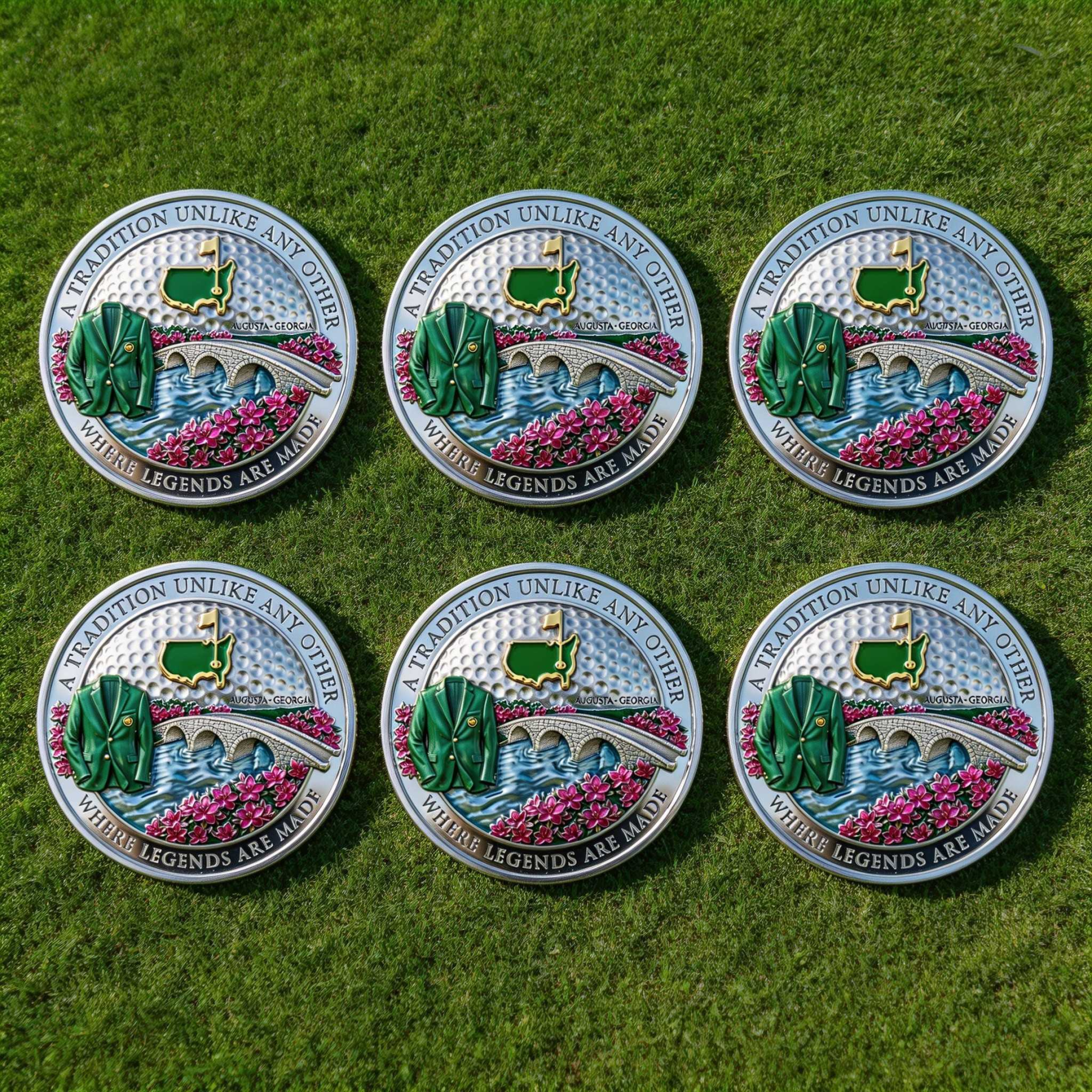⛳️Augusta Masters Legacy 3D Engraved Challenge Coin