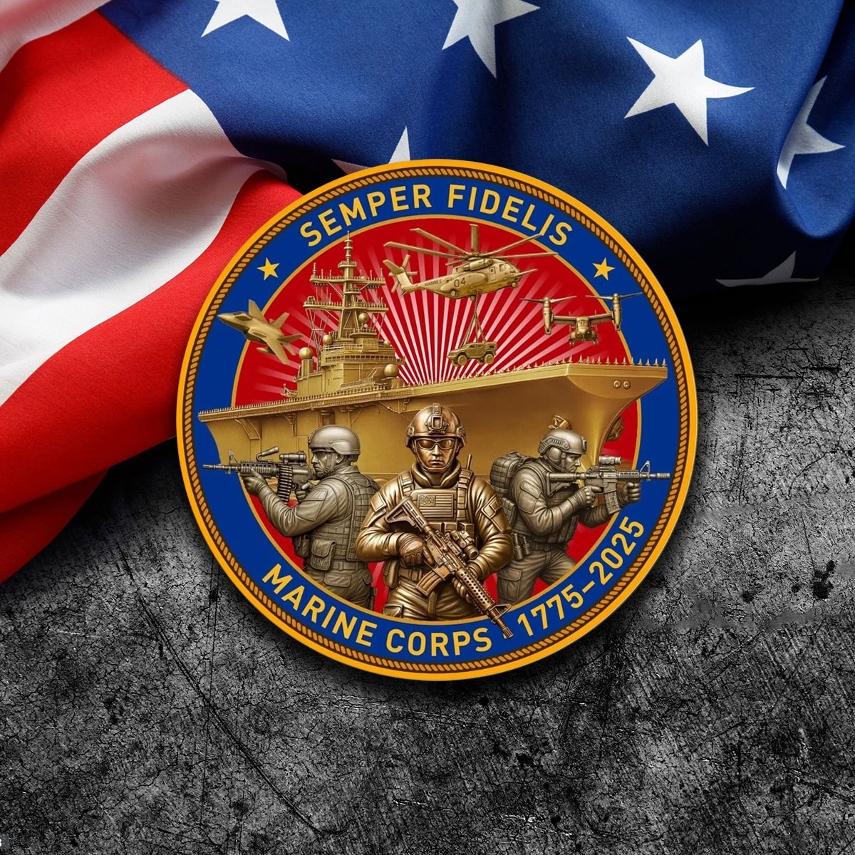 🔥Marine Corps 250th Anniversary Commemorative Coin
