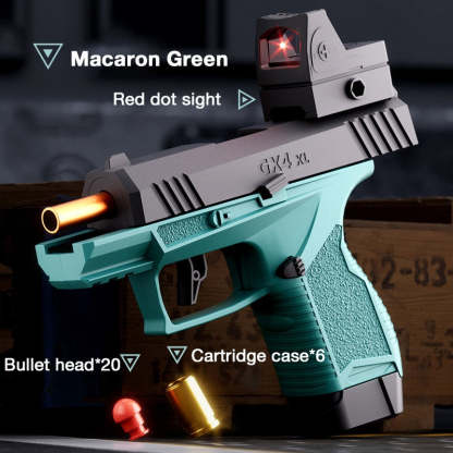 Compact Burst Fire Ejecting Toy Gun, Macaron-Style Soft Dart Blaster for Kids