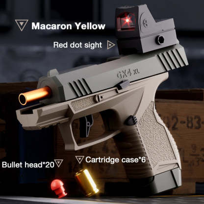 Compact Burst Fire Ejecting Toy Gun, Macaron-Style Soft Dart Blaster for Kids