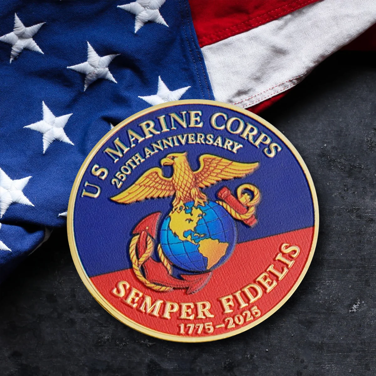 USMC 250th Anniversary Commemorative Coin