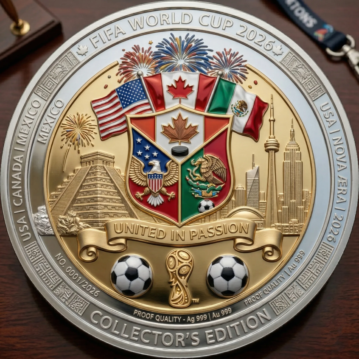 ⚽World Cup 2026 Legacy Challenge Coin🏆 ★LIMITED EDITION • ONLY 2026 PIECES AVAILABLE★