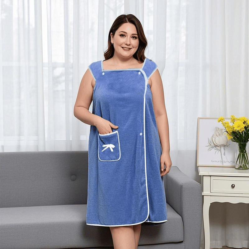 🔥HOT SALE 🎁Plus Size Women's Wearable Shower Skirt