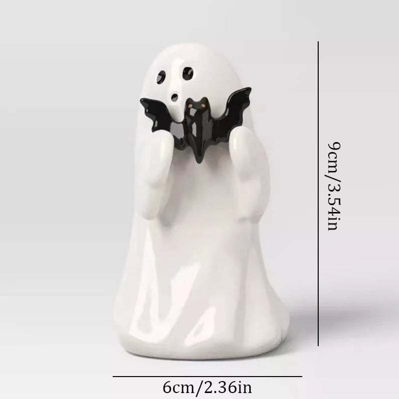 💥Halloween Chost Figurine - Spooky Resin Middle Finger Ghost Statue